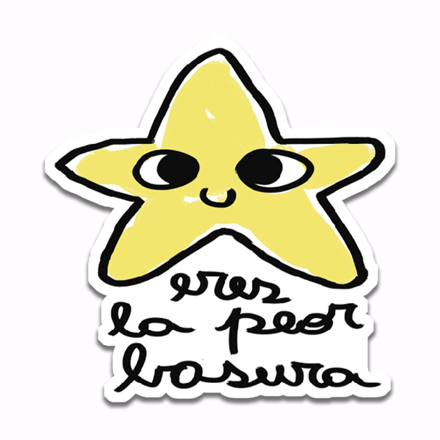 Estrella "Eres la Peor Basura" (Sticker)