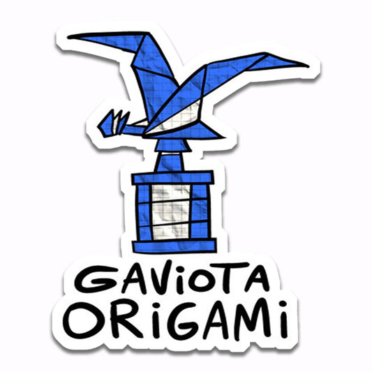 Gaviota de Origami (Sticker)