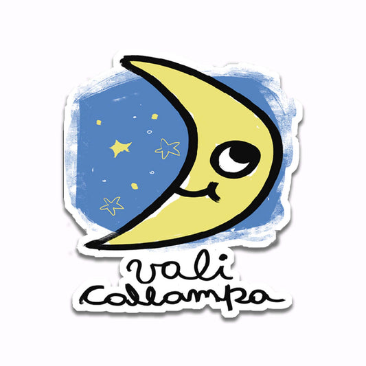 Luna "Vali Callampa" (Sticker)