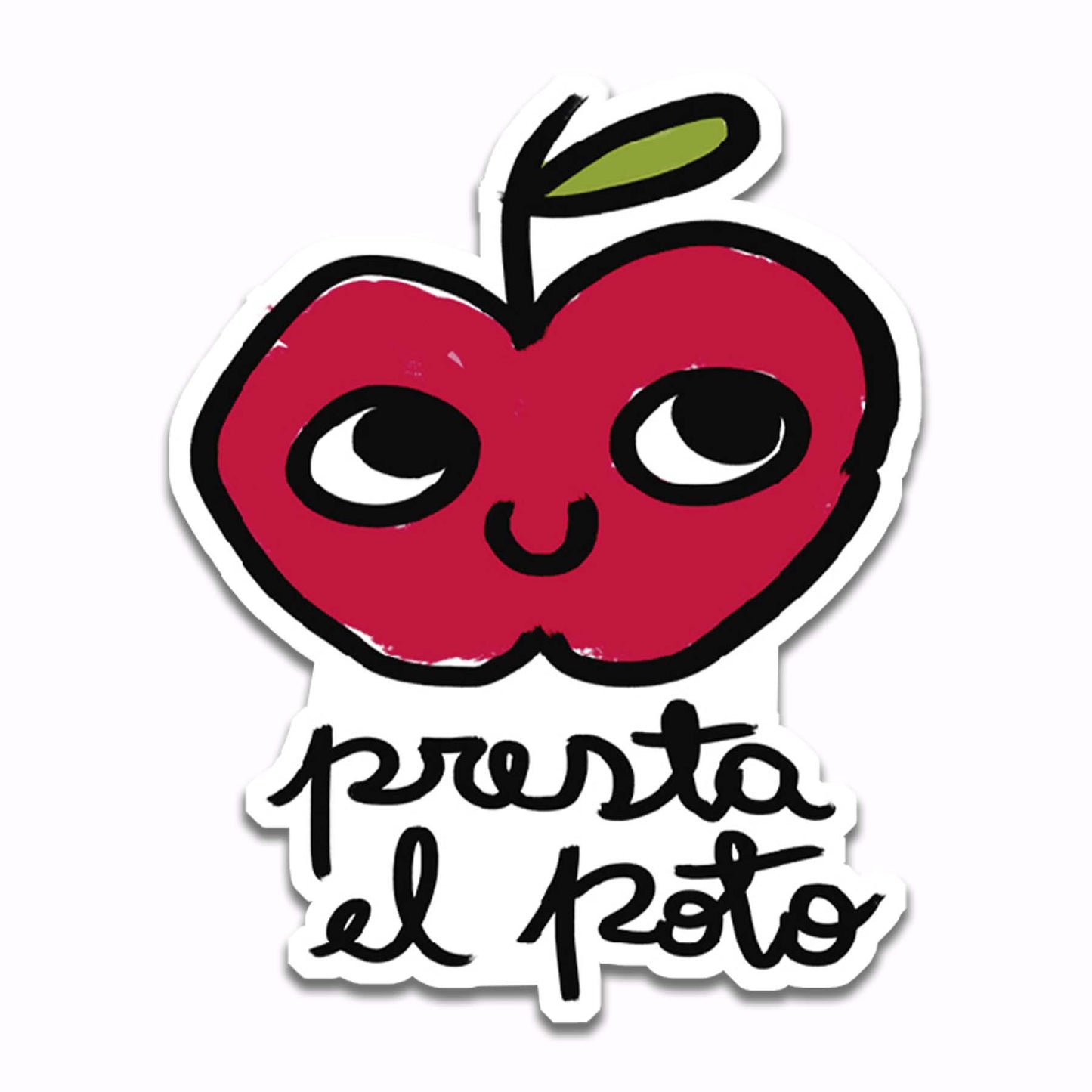 Manzana "Presta el Poto" (Sticker)