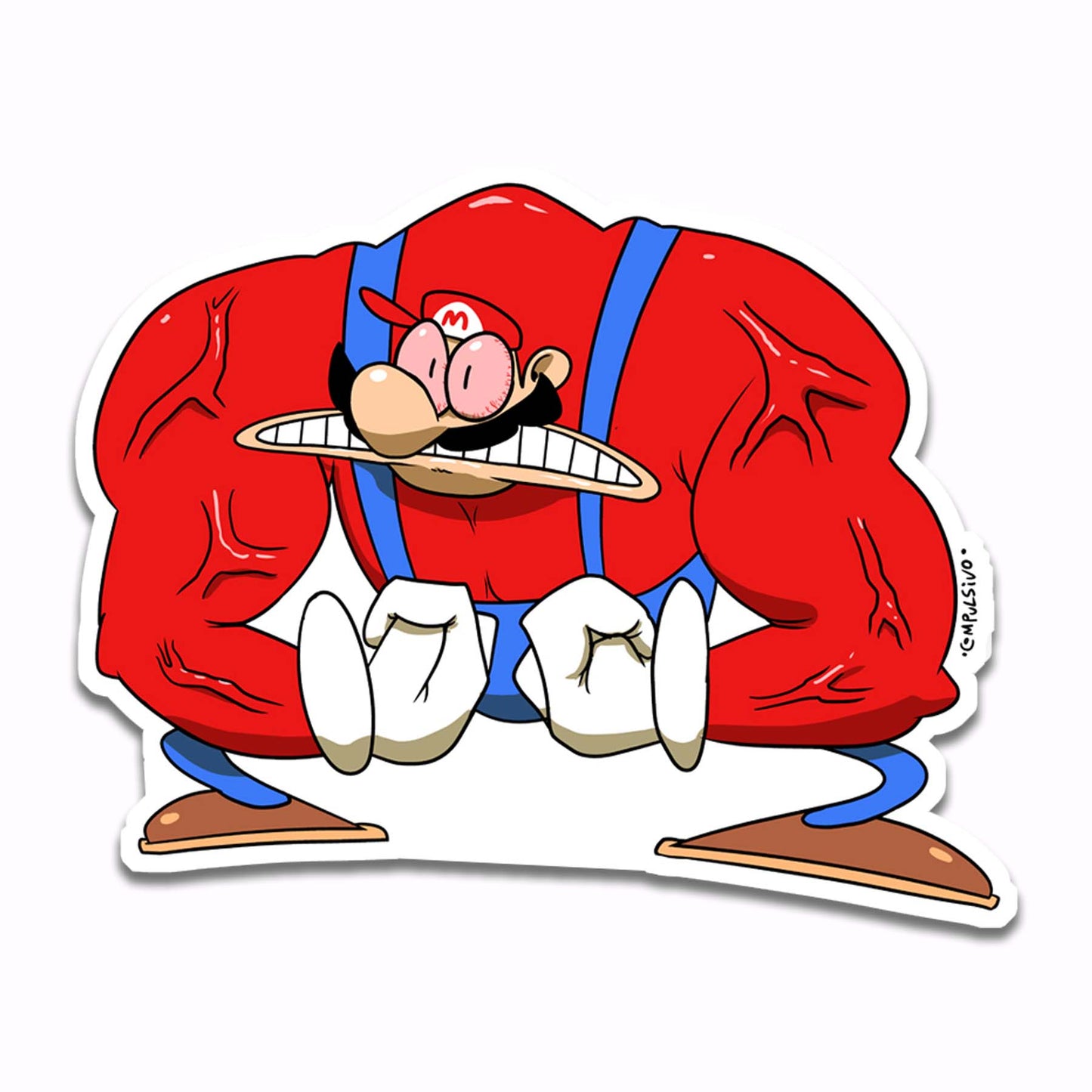 Mario Musculoso (Sticker)